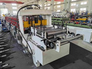 box beam machine feeder and pre-cutter
