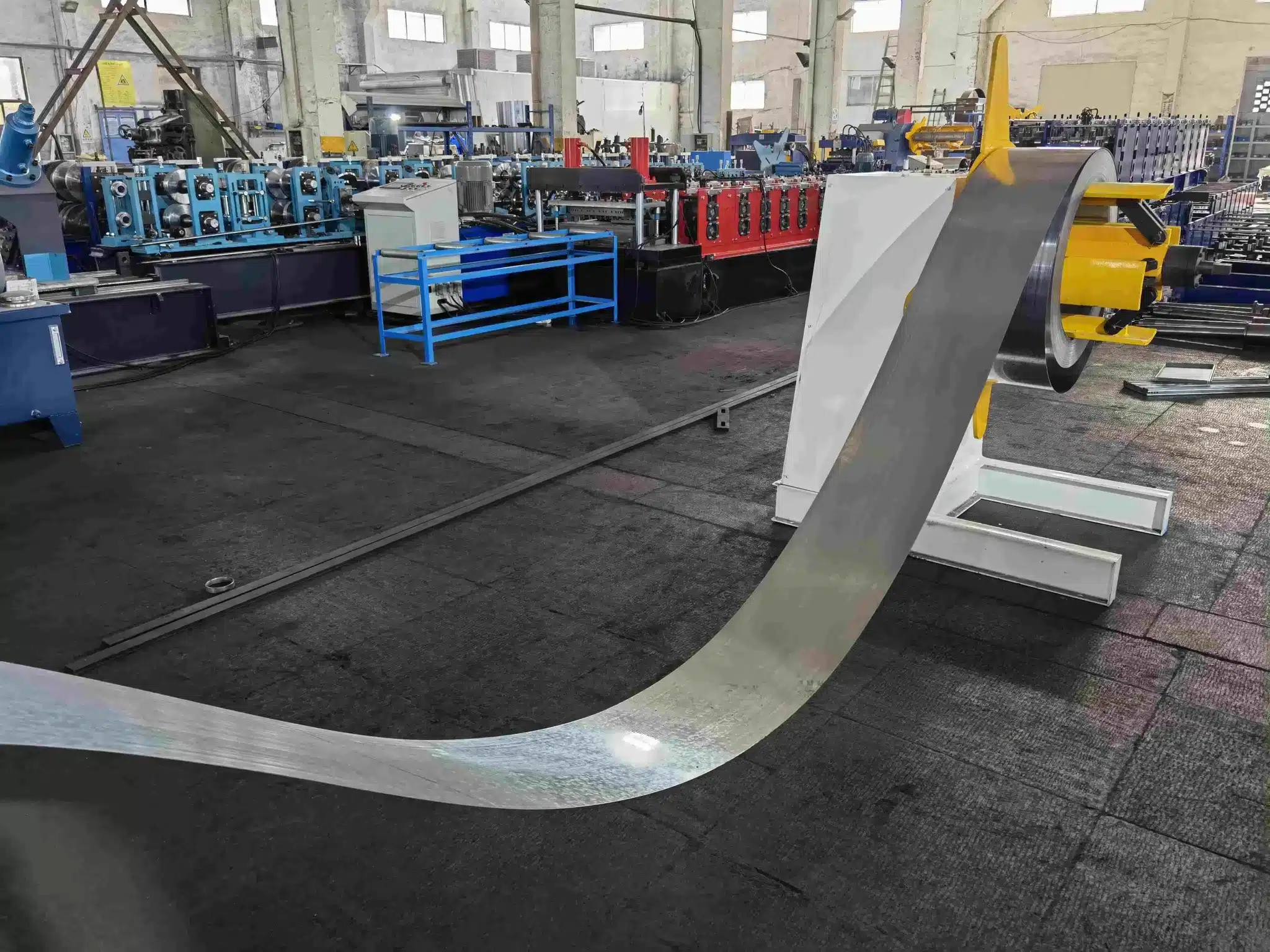 box beam uncoiler
