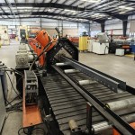 Станок Beli RollForming с 5-звездочным рейтингом для формирования сварных вертикальных рам производит прочные рамы для паллетных стеллажей для американских производителей.