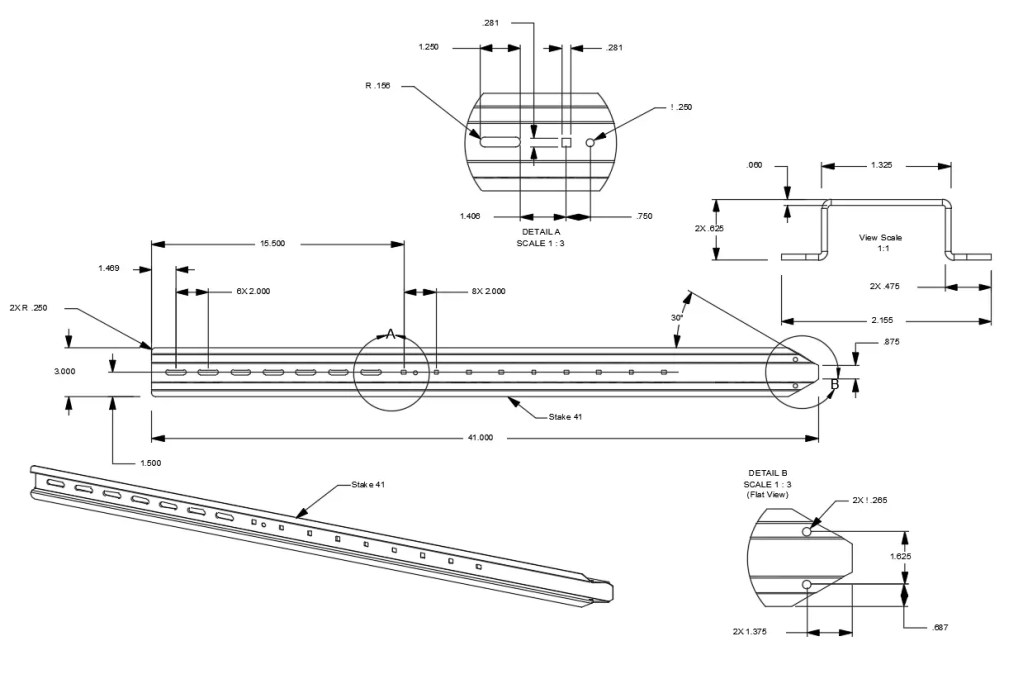 Profil et dessin du rail DIN