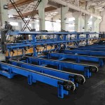 Automatisches Stapelsystem für fertige Metallpaneele der Beli RollForming Doppelschicht-Rollformmaschine.