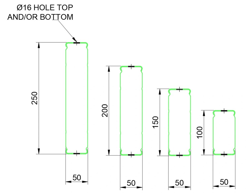 boxspan beam profile drawing