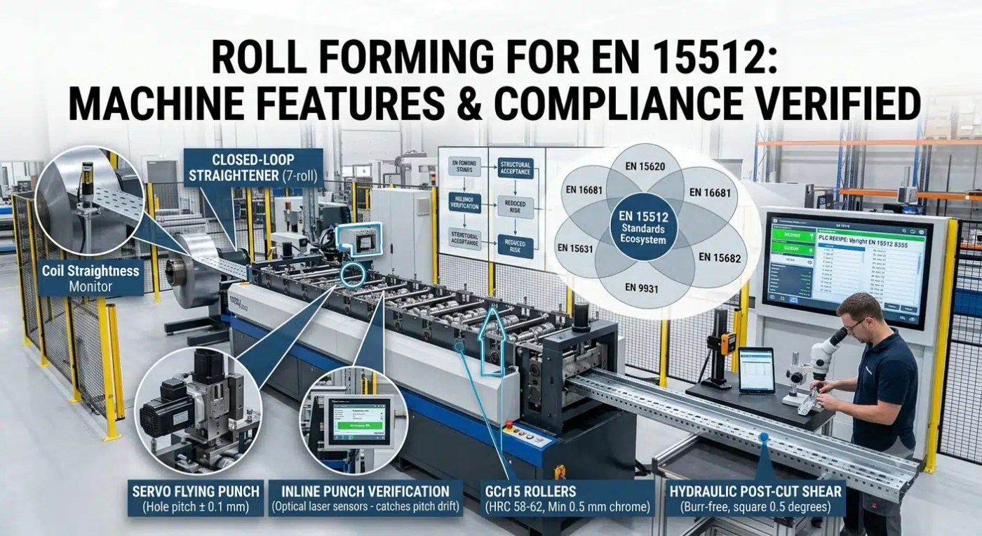 Roll Forming Machine Features for EN 15512 Compliance
