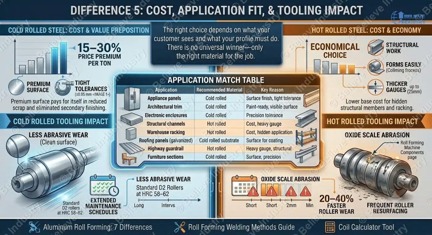 cost application fit and tooling impact