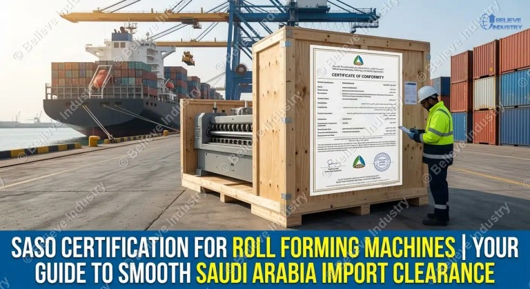 SASO Certificate for Roll Forming Machines